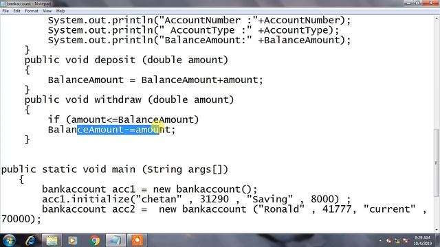 Create bank account in java | deposit and withdraw amount | Hindi tutorials-By Manish Kaushal | MKT смотреть онлайн