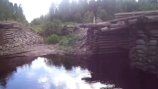 Разрушенный лесовозный мост. смотреть онлайн
