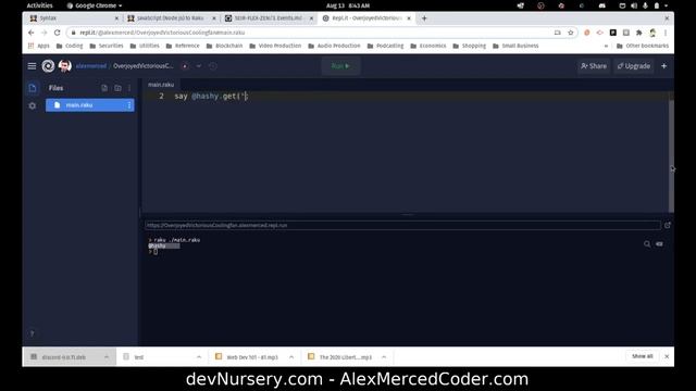 AM Coder - Programming in Raku - #4 - Arrays and Hashes смотреть онлайн