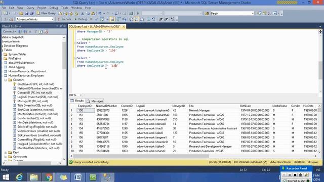 SQL select, where - Queries for Beginners to Advance level 02 смотреть онлайн