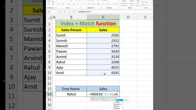 Index Match Function. смотреть онлайн