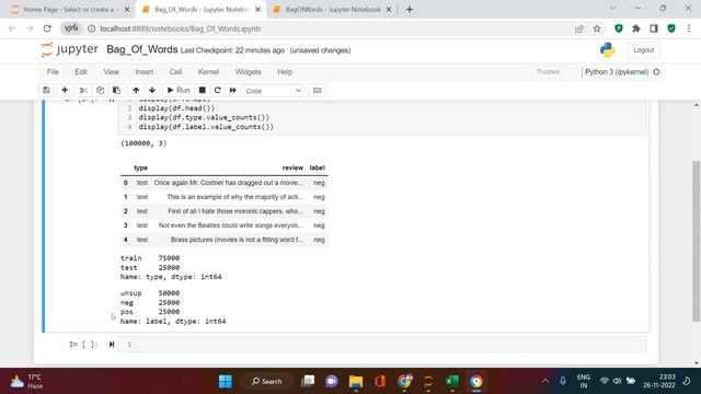 NLP | Bag of Words Modelling in NLP with Python - II| Exploring or Understanding the Data| #6 смотреть онлайн