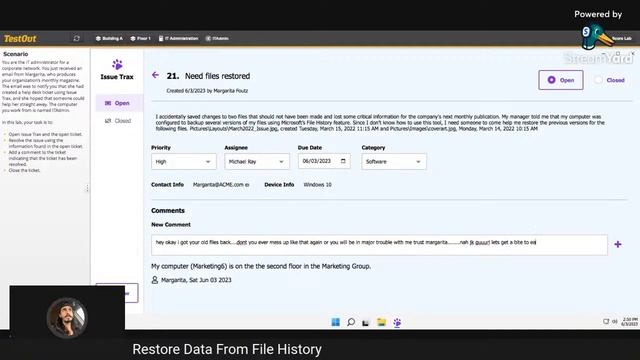 Restore Data from File History смотреть онлайн