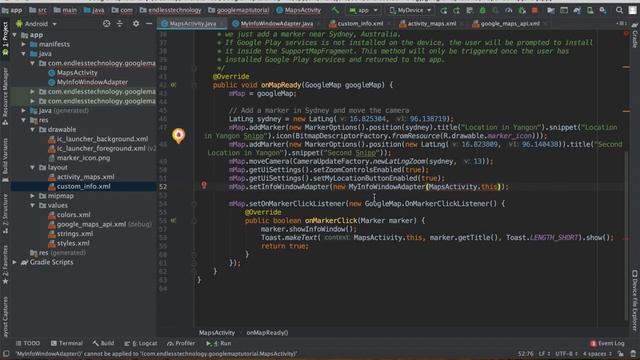 5. How to customize UI for the InfoWindow of marker смотреть онлайн