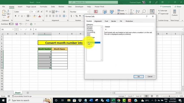 Convert month number into month name in Excel смотреть онлайн