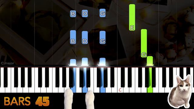 Yesterday Once More (C Key) - The Carpenters - Piano Tutorial EASY SLOW + Free Sheet Music PDF смотреть онлайн