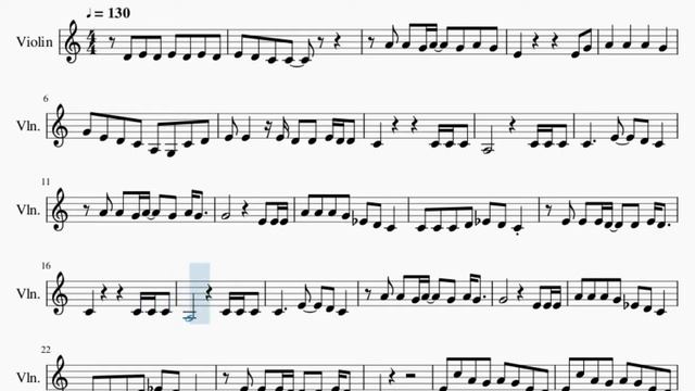 Violin Sheet Music: How To Play Cups (When I'm Gone) By Anna Kendrick