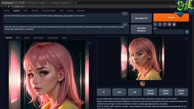 СДЕЛАТЬ ИЗ РИСУНКА ФОТО в STABLE DIFFUSION смотреть онлайн