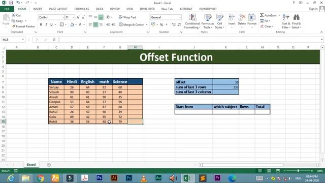 Offset Function in Excel in Hindi | Advance Excel смотреть онлайн