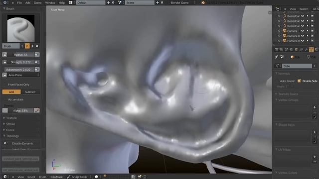 Blender 3d Speed Sculpting Female Body