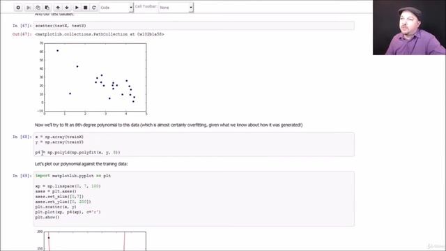 4- 2 Activity Using TrainTest to Prevent Overfitting a Polynomial Regression смотреть онлайн