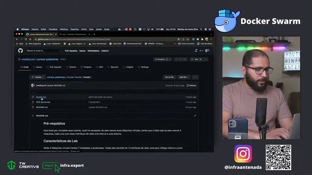 Construção de um Cluster de Docker Swarm | Do zero até a Aplicação no AR! смотреть онлайн
