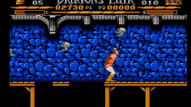 Dragons Lair, Логово Дракона NO DAMAGE (Dendy, Nes, 8 bit) смотреть онлайн