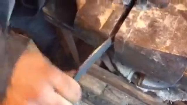 Клинок из напильника,по поводу хрупкости смотреть онлайн