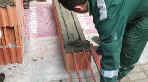 Кладка керамического блока