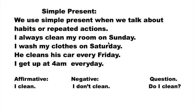 SIMPLE PRESENT смотреть онлайн