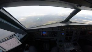 Заход на посадку в Домодедово. Вид из кабины A321neo