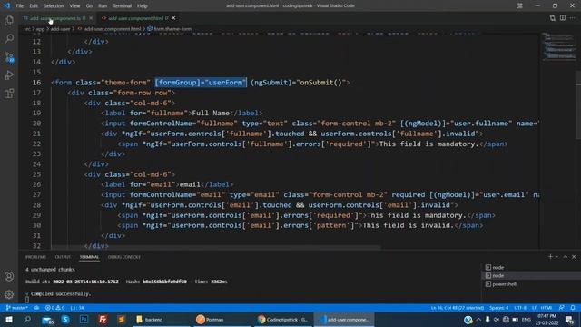 How to insert data into database using api in Angular смотреть онлайн