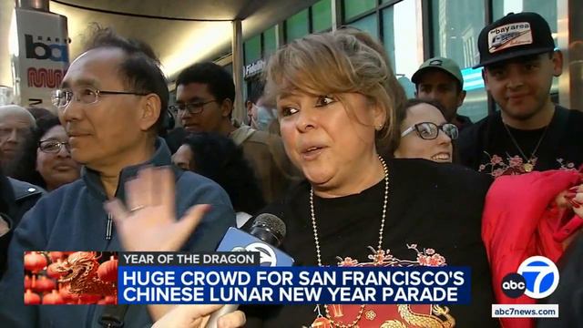 Thousands gather for annual Chinese New year Parade in downtown San Francisco смотреть онлайн