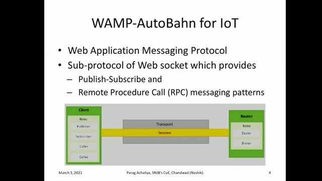 Introduction to Cloud Storage Models and Communication API’s, WAMP - AutoBahn for IoT смотреть онлайн