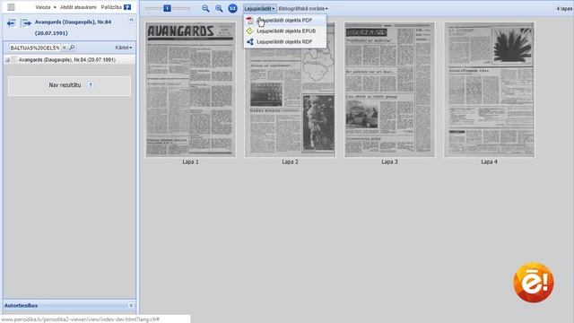 Latvijas Nacionālās portāls Periodika.lv смотреть онлайн