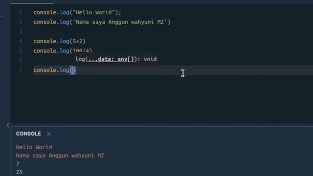 #1 CARA MENAMPILKAN OUTPUT DI CONSOLE JAVASCRIPT | TUTORIAL JAVASCRIPT UNTUK PEMULA смотреть онлайн