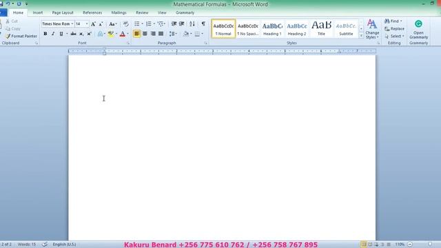 Word Processing On Equations and Formulas смотреть онлайн