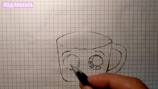 Как нарисовать МИЛУЮ ЧАШЕЧКУ КОФЕ / cute drawings / Рисунки для детей и начинающих смотреть онлайн