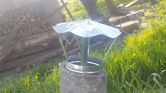 Как установить грибок на трубу асбестоцементную (вентиляции, дымохода) смотреть онлайн