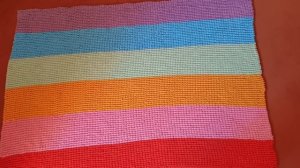 #291. Плед из помпонной пряжи