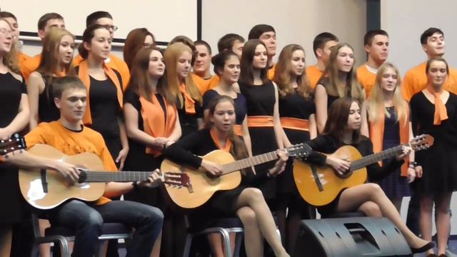Песня 11х классов на открытии матлагеря -2014 ( с пожеланиями 8ым  классам)