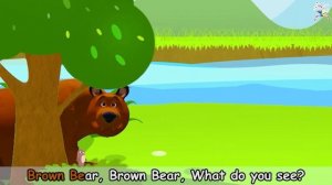 Brown Bear Brown Bear What Do You See || 3D CARTOON ANIMATION ||  EduFam Nursery Rhymes & Kids Song