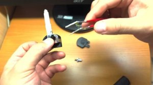 Установка пружины при замене корпуса выкидного ключа на Mazda