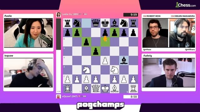 "Don't Go King f5, Don't Go King f5! OH NOOOO!" @xQcOW vs @fuslie Chess.com Pogchamps смотреть онлайн
