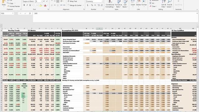 Multifamily Value-Add Analysis Excel Template and Tutorial смотреть онлайн