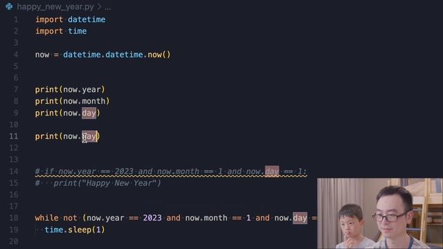 Countdown to 2023 in Python, last 10 minutes coding in 2022 [Bed Time Coding][S01][SP2-1] смотреть онлайн