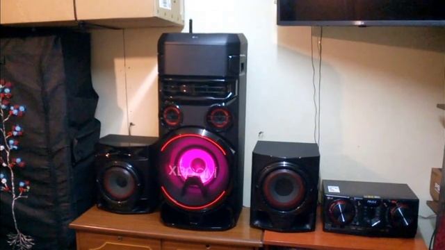 LG X-Boom CJ45, 720wtts RMS,vs LG X-Boom RN7, 300wtts RMS, usb смотреть онлайн