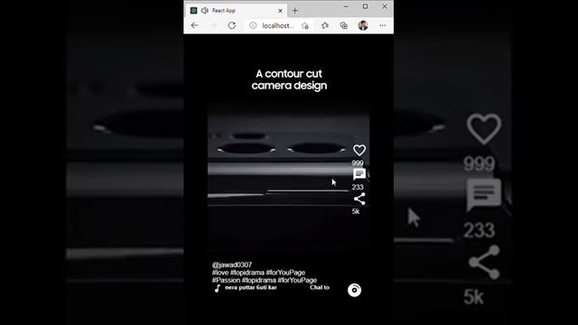 TikTok-Clone using React js ,react-router-dom,hooks. смотреть онлайн