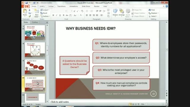 Oracle IDM Overview смотреть онлайн