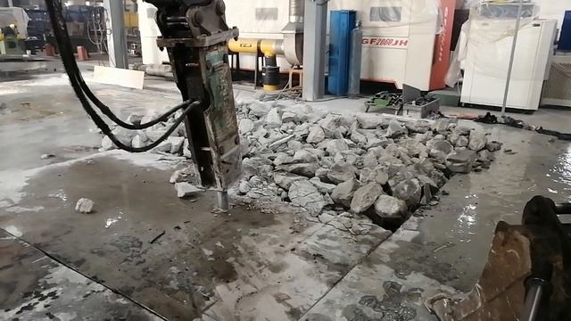 Демонтаж бетонного пола