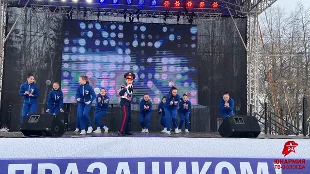 Федор Нарижней юнармеец с песней «Мы» с коллективом «Динамо Cheerleaders” и Юнармия Вологды смотреть онлайн