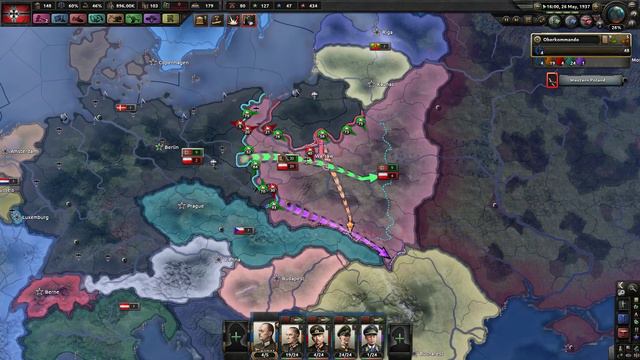 Hearts of Iron 4 | Deutsche Kampagne (Elite) #4 - Polen-Feldzug смотреть онлайн