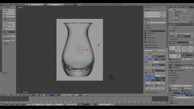 Adding a Background Image in Blender 2.79 смотреть онлайн
