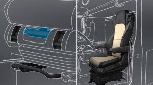 Mercedes Actros Регулировка сидения