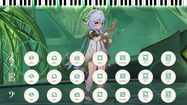 《Опенинг. Обещанный Неверленд 2》Ноты для Лиры Ветров【Genshin Impact】 смотреть онлайн