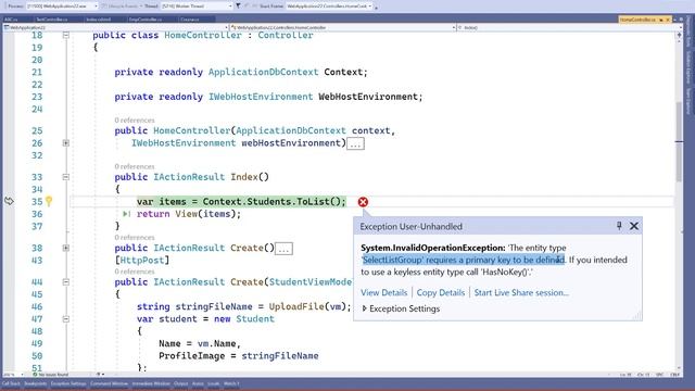 Fix: SelectListGroup' requires a primary key to be defined смотреть онлайн