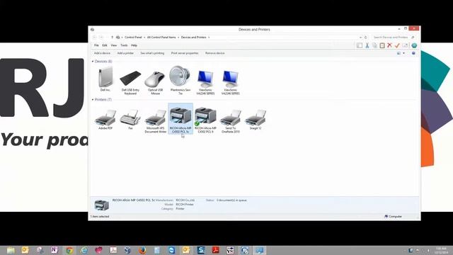 How to Change the Defaults on a PCL5 Driver on a Ricoh Device for a Windows 8 Computer смотреть онлайн