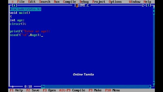 C program -Class12 elseif&switch case with example|C programming lang|C program in tamil смотреть онлайн