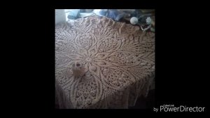 Скатерть крючком по схеме Ольги Алекс.