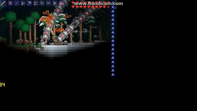 Terraria ep 1 destroyer of worlds 1 of 3 hardmode bosses! смотреть онлайн